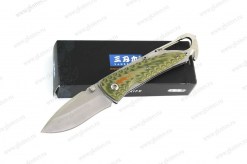Складной нож-карабин Sanrenmu 7053MUC-GPV со стеклобоем и стропорезом