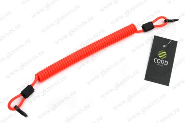 Страховочный тренчик из паракорда с карабинами (neon orange) арт.0629.135
