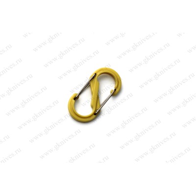 Карабин s-образный пластиковый 51мм (yellow) арт.0664.09