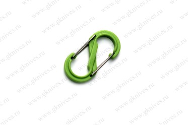 Карабин s-образный пластиковый 51мм (green) арт.0664.07