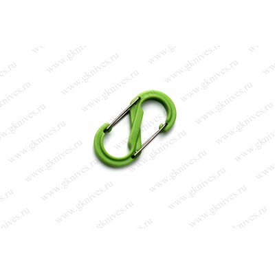 Карабин s-образный пластиковый 51мм (green) арт.0664.07