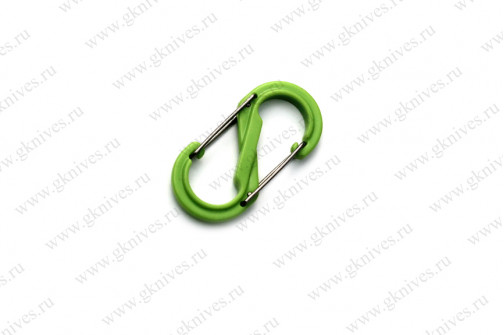 Карабин s-образный пластиковый 51мм (green) арт.0664.07
