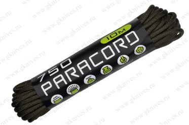 Паракорд 750 ARMY GREEN 10м арт.0629.104