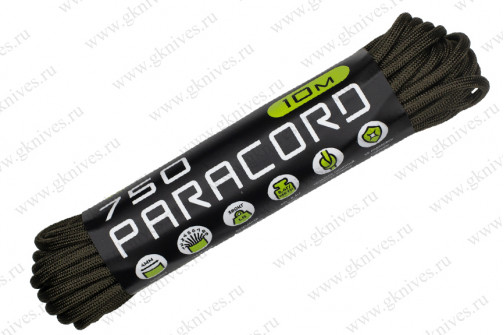 Паракорд 750 ARMY GREEN 10м арт.0629.104