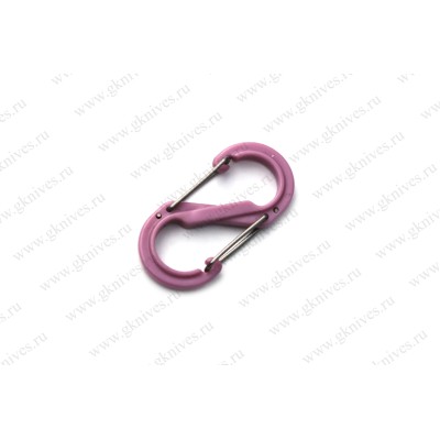 Карабин s-образный пластиковый 51мм (pink) арт.0664.10