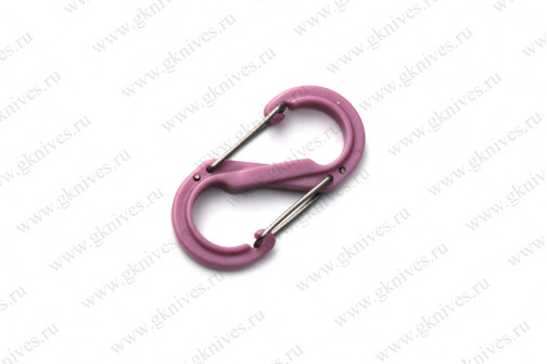 Карабин s-образный пластиковый 51мм (pink) арт.0664.10