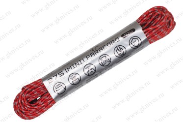 Паракорд (mini) Reflective 275 RED 10м арт.0629.114