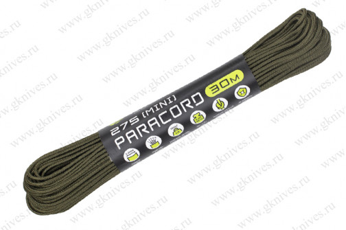 Паракорд (mini) 275 ARMY GREEN 30м арт.0629.74