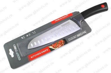 НОЖ КУХОННЫЙ QXF R-4357 САНТОКУ 180ММ арт.0634.05