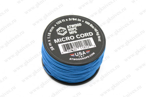 Микрокорд ATWOODROPE 38м (blue) арт.0646.37