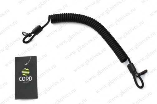 Страховочный тренчик из паракорда с карабинами (Black) арт.0629.169