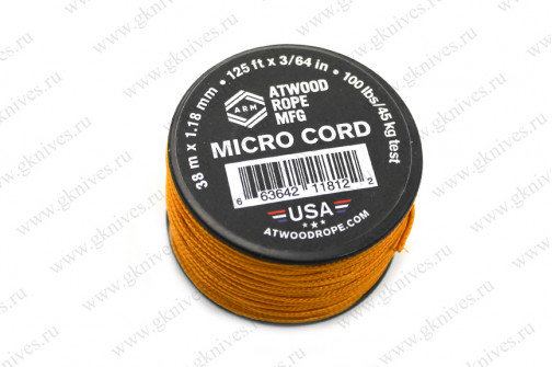Микрокорд ATWOODROPE 38м (gold) арт.0646.40