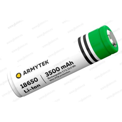 Аккумулятор Armytek A00205 18650 Li-Ion 3500 мАч / защищенный арт.0675.13