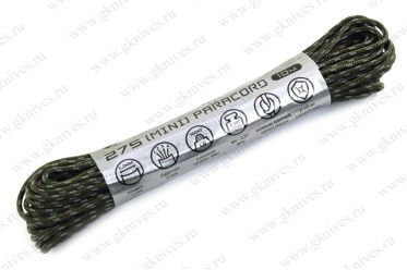 Паракорд (mini) Reflective 275 Army green 10м арт.0629.210
