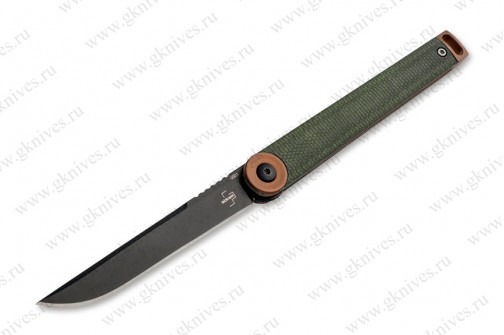 Нож Boker 01BO391 Kaizen Green Canvas Micarta