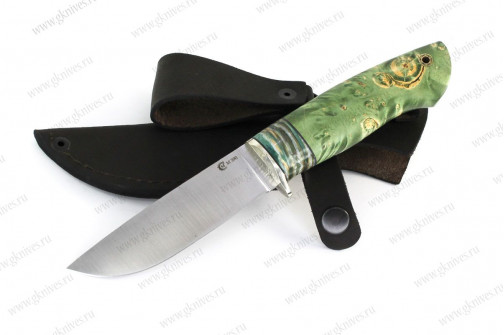 Нож Егерь M390 зуб мамонта кап.клена