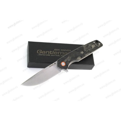 Нож складной Gentleman EDC Knives Mirage Black Carbon арт.0777.26