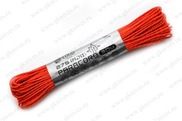 Паракорд (mini) Reflective 275 Neon Orange 30м арт.0629.222