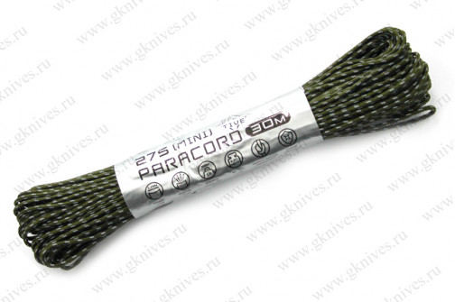 Паракорд (mini) Reflective 275 Army Green 30м арт.0629.219