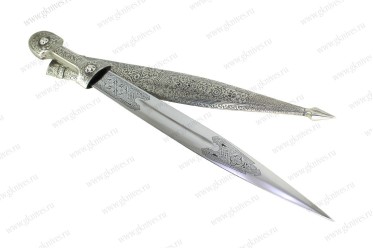 Кавказский кинжал Ирбис (мельхиор) №1 арт.0947.150