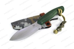 Нож Нессмук сталь BG-42, линза, микарта зеленый арт.1562026