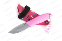 Нож Колибри XS сталь VG-10, рукоять G10 розовый арт.2492026