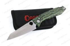 Нож складной Daggerr Аллигатор / Alligator зеленый (с отверстием в клинке) арт.4422026