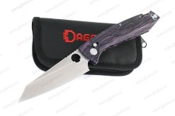 Нож складной Daggerr Аллигатор / Alligator фиолетовый (с отверстием в клинке) арт.4452026