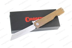 Нож складной Daggerr Хигоноками / Higonokami коричневый, светлый клинок арт.5072026