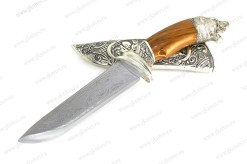 Сувенирный нож Медведь (серебро) арт.4322026