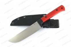 Нож Узбекский (средний) VG-10, рукоять G10 (красный), ножны кайдекс арт.0947.254
