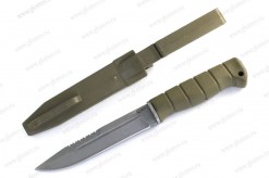 Нож Смерч 95х18, рукоять Elastron, чехол пластик арт.0947.233